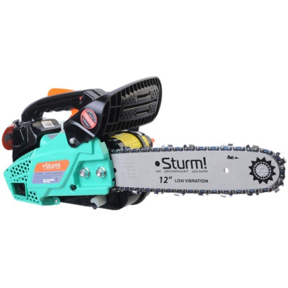 Пила цепная бензиновая Sturm! GC2512, 1 кВт, шина 12, 45 звена