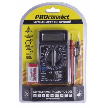 Мультиметр портативный M832 (DT832) PROconnect (13-3012)