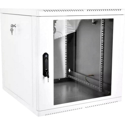 Шкаф настенный телеком. ЦМО разб. 12U (600x520), дв. стекло (ШРН-М-12.500)