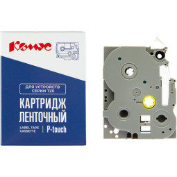 Картридж Комус TZE-364(Brother TZE-364 золотой на черном ,36мм/8м)