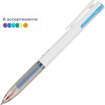 Ручка гелевая автомат. M&amp;G шар0,38 лин0,35мм,3цв в 1,ассорт AGPT4371