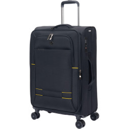 Чемодан TORBER Brosno, черн, нейлон 600D, 43,5 х26х68см, 56л, T1901M-Black