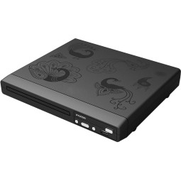 Проигрыватель DVD Hyundai H-DVD120 черный ПДУ
