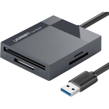 Картридер Ugreen CR125 (30333) USB 3.0 All-in-One Длина 50 см. серый