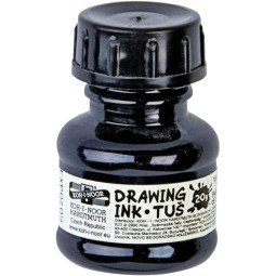 Тушь акриловая KOH-I-NOOR плакатная 20гр, черная, флакон 0141701002LP
