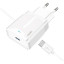 Зарядное устройство сетевое PERO TC04 1USB 2.1A + TYPE-C CABLE белый