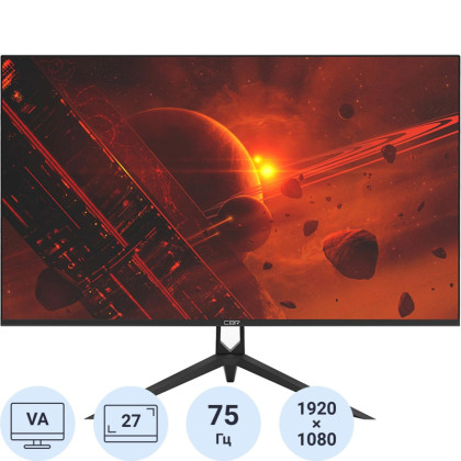 Монитор CBR MF-2701(LCD-MF2701-OPC)27/FHD/VA/75Hz/250cd/5ms/HDMI/VGA