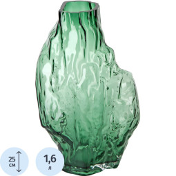 Ваза Crystal h=26см, v=1600мл (стекло) (индивидуальная уп.), 9962007