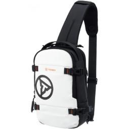 Рюкзак на одно плечо TORBER Xtreme, белый/черн, 20 х 8 х 31см, 5л, TS1042WH
