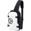 Рюкзак на одно плечо TORBER Xtreme, белый/черн, 20 х 8 х 31см, 5л, TS1042WH