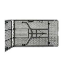 Стол обеденный SG_Z-242 s банкетный складн.,2420х740х740,св.сер.пласт,мет.
