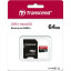 Карта памяти Transcend Premium microSDXC 64Gb UHS-I Cl10 +ад, TS64GUSDU1