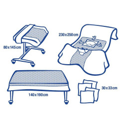 Комплект гинек I усил Foliodrape Protect Plus с абдом дост, 6шт 9387102
