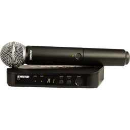 Радиосистема Shure BLX24E/PG58 K14, 1канальн, вокальная, капс. микр. PG58