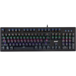 Клавиатура Acer OKW127 механическая черный USB for gamer LED (ZL.KBDEE.00H)