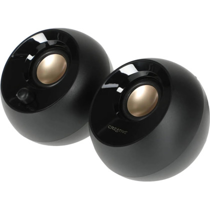 Колонки Creative Pebble MF1680 2.0 черный 4.4Вт (51MF1680AA000)