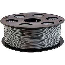 Катушка PLA пластик BestFilament, 1.75 мм, серебристый металлик 1 кг