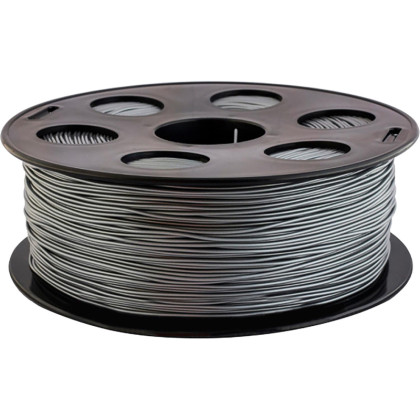 Катушка PLA пластик BestFilament, 1.75 мм, серебристый металлик 1 кг
