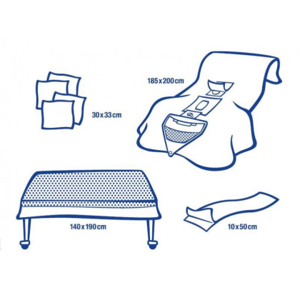 Комплект уролог  Foliodrape Protect ( мешок), 8шт 9387002