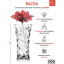 Ваза RCR Laurus 30см, 43195