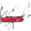 Нож Victorinox Climber, 91 мм, 14 функций, полупрозрачный красный, 1.3703.T