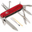 Нож Victorinox Climber, 91 мм, 14 функций, полупрозрачный красный, 1.3703.T
