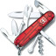 Нож Victorinox Climber, 91 мм, 14 функций, полупрозрачный красный, 1.3703.T