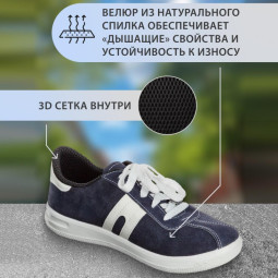Полуботинки (кроссовки) летние (спилок) р.38
