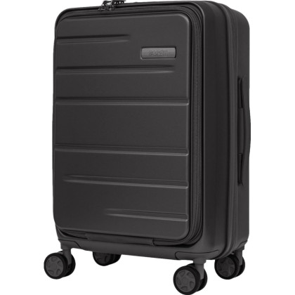 Чемодан 4-х колесный 100% поликарбонат, FABRETTI,38X56X25,серый,EN1030-20-3
