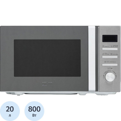 Микроволновая печь KRONA QUANTUM 44 MR/IX отдельностоящая