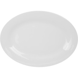 Блюдо овальное Chan Wave Classic, фарфор, белое, 300мм, фк0128
