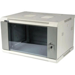 Шкаф настенный TWT TWT-CBWPG-4U-6x4-GY серии Pro, 4U 600x450, стекл. дверь