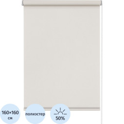 Рулонная штора SKR Бонд, крем 160х160