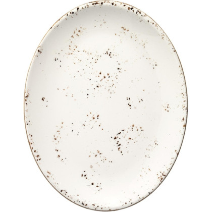Блюдо овальное, Грейн, фарфоровое, 250х190 мм., (62838)
