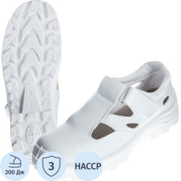 Полуботинки (сандалии)  АЛМИ(арт. 80302-011600) с МП, белые, р.37