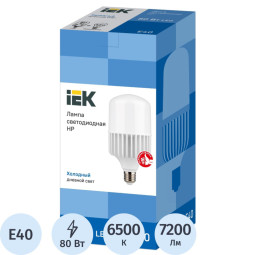 Лампа светодиодная IEK HP 80Вт,Е40,6500К,7200Лм (LLE-HP-80-230-65-E40)