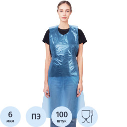 Фартук одноразовый п/э защит гол. ЭКОНОМ,81х125см,ГПФКг-Пэ81/125Эк,100шт/уп