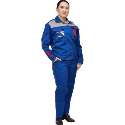 Костюм летний л10-КБР жен вас/сер/крас 48-50 158-164 ( серия л)