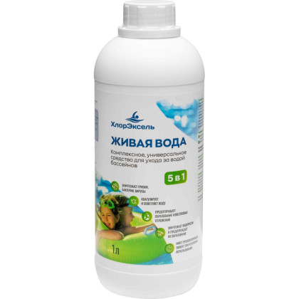 Профхим бассейн ср-во д/компл обраб воды б/хлора ХлорЭксель Живая вода1 л