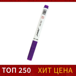 Маркер текстовыделитель наконечник скошенный 4 мм, фиолетовый (Цена за 6 шт.)