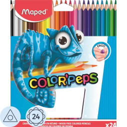 Карандаши цветные MAPED PULSE пластиковые 24 цв/наб 862703