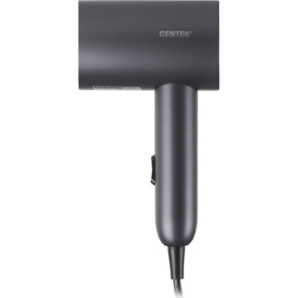 Фен Centek CT-2201(серый)900Вт,2 скорости,турмалин.ионизац.,антистат.эффект