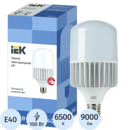 Лампа светодиодная IEK HP LLE-HP-100-230-65-E40 100Вт 230В 6500К E40