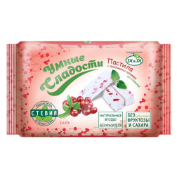 Пастила Умные сладости Di&amp;Di с кусочками клюквы, стевия, 160г