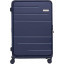 Чемодан 4-х колесный 100% поликарбонат, FABRETTI,53X78X31,синий,EN1030-28-8