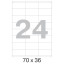 Этикетки самоклеящиеся  70х36 мм/24 шт. на листе А4 (100 л