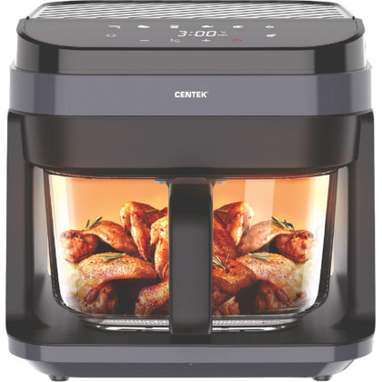 Аэрогриль Centek CT-3101,5,5л, 1350Вт, сенсорное упр., решетка, карбон.тэн