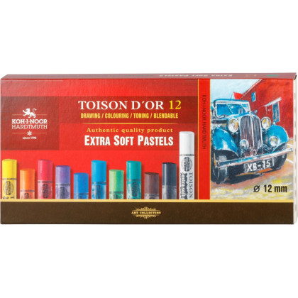 Пастель сухая худож. TOISON D`OR EXTRA SOFT 8552 12цв/наб карт 8552012001KZ