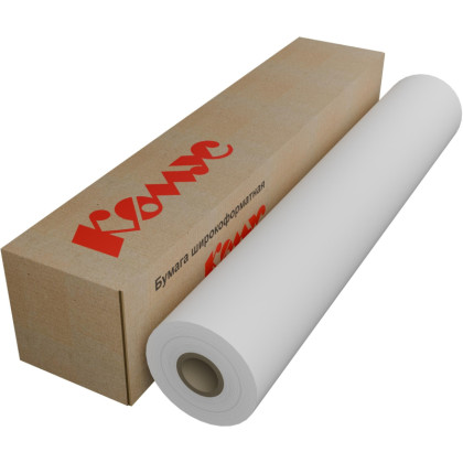 Бумага широкоформатная Bright white 80г 841ммх150м 76мм