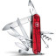Нож Victorinox Huntsman, 91 мм, 15 функций, полупрозрачный красный,1.3713.T